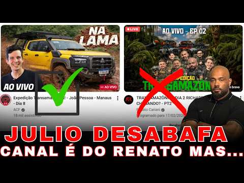 Renato Cariani's channel is losing time and crashing live.