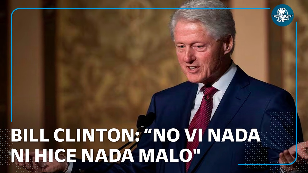 Bill Clinton afirma que no sabía sobre los delitos de Epstein