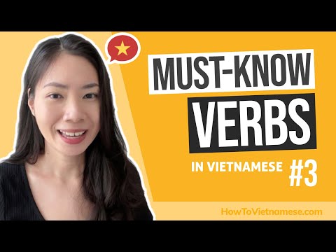 15 Common Vietnamese VERBS That Every Beginner Must Know! #3