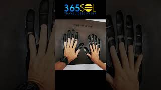 Big Shaquille O'Neal hands compared to my hands | Carnival Celebration Cruise review 2024