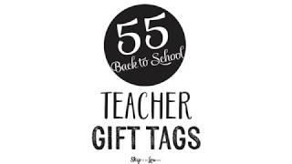 Back to School Teacher Gift Tags