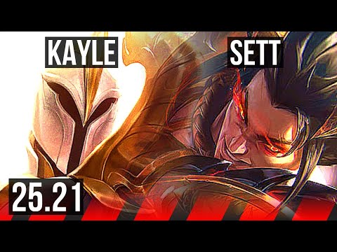KAYLE vs SETT (TOP) | 7/0/3, Godlike | EUNE Master | 25.21