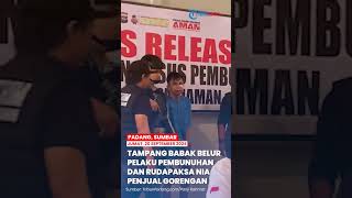 Tampang Babak Belur Indra Septriaman Alias IS, Pelaku Pembunuhan & Rudapaksa Nia Penjual Gorengan
