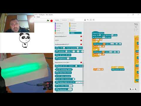 Arduino e strip led WS2812b: giochi di luce (parte 1) - scriviamo il codice in mBlock