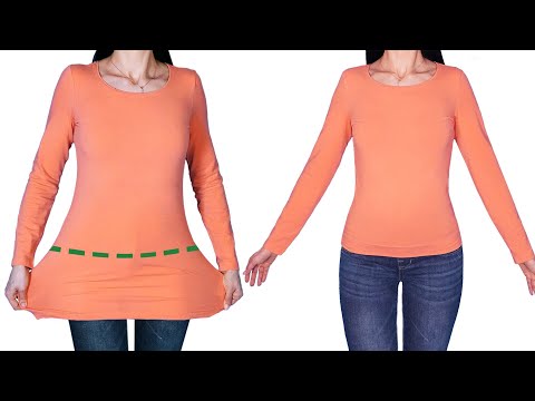 So kürzen Sie das Longsleeve in nur 5 Minuten so, dass es Ihnen perfekt passt!