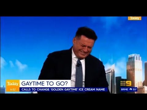 Karl Stefanovic stands up for Gaytime Icecream