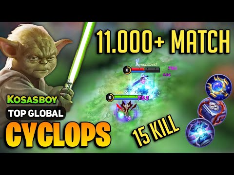 11.000+ MATCH! Cyclops Best Build 2023 [ Cyclops Top Global Gameplay ] By Kosasboy - Mobile Legends