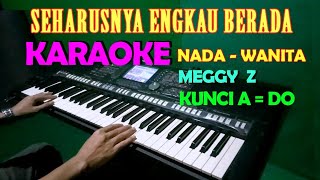 Download lagu TANDA CINTA - MEGGY Z | KARAOKE Nada Wanita mp3