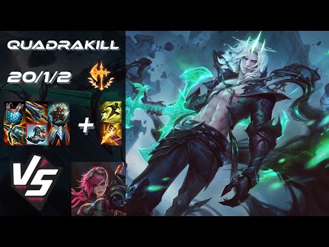 JUNGLE Viego vs Vi [QUADRAKILL] - EU Grandmaster Patch 25.S1.2