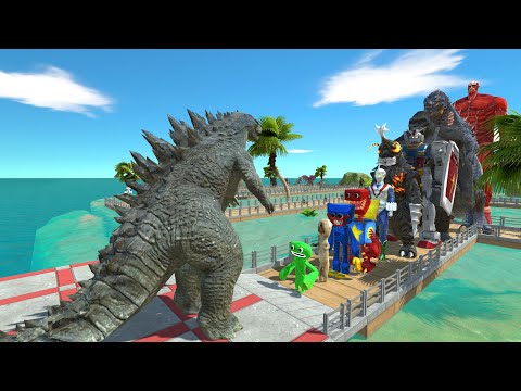 Godzilla Classic vs Gojira OASIS DEATH RUN - Animal Revolt Battle Simulator