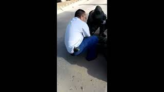 Esposa de mayor de la GNB atropello a Policia Militar (+Vídeo)