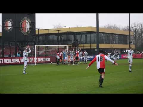 De 1-1 van SC Feyenoord tegen v.v. Achilles Veen op 1 april 2023