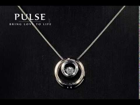 Pulse Yellow and White Gold Pendant - PP3215YW