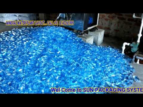 Mineral water pouch packing machine layout view, ro plant fi...