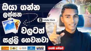 Making Money With Adobe Stock || Easy Income With Adobe Stock || Sinhala Tutorial