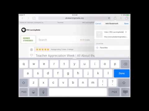 iPad Tip: How to Bookmark a Webpage
