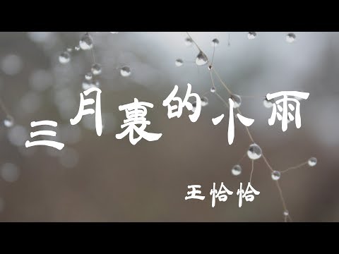 三月裡的小雨 - 王恰恰 - 『超高无损音質』【動態歌詞Lyrics】