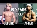 CRAZY 14-15 YEAR OLD BODYBUILDING POWERLIFTING TRANSFORMATION PREVIEW JAYCEL ESTERON