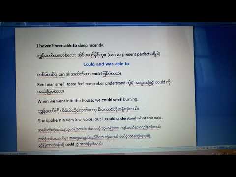 Learn how to use can, could and (be) able to