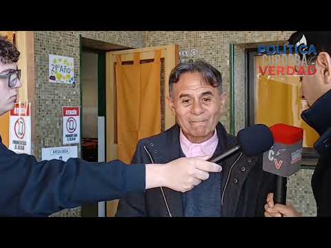 Marcos Juárez, votó Juan Carlos Escobar