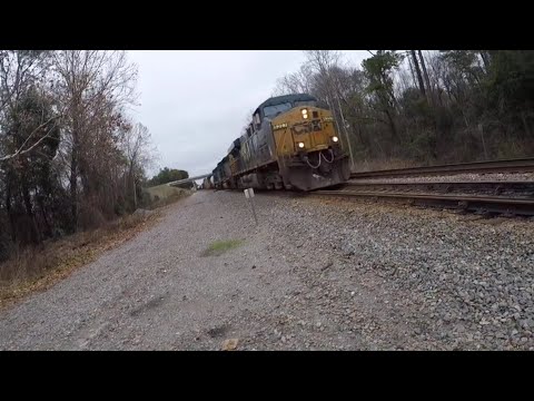 CSX train passing through the Folkston funnel.