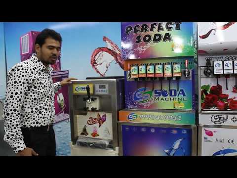 Soda and ice cream vending machine