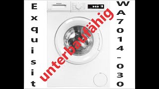 Waschmaschine Exquisit WA7014-030E-unterbaufähig-55cm tief - 7kg-1400 U/min- Erstinbetriebnahme