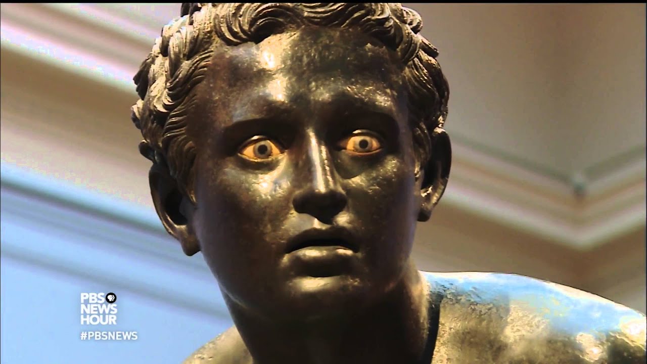 Vestiges of an ancient Greek art form, preserved by catastrophe