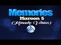 MEMORIES - Maroon 5 (KARAOKE VERSION)