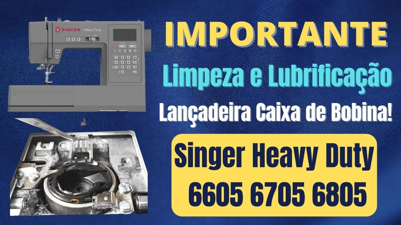 Singer Heavy Duty 6605 6705 6805 Colocar Óleo Limpeza Da Lançadeira Caixa de Bobina!