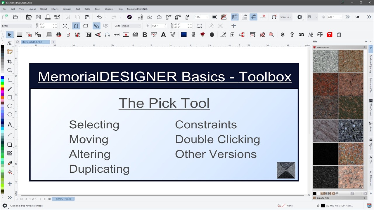MD 202.1 The Pick Tool