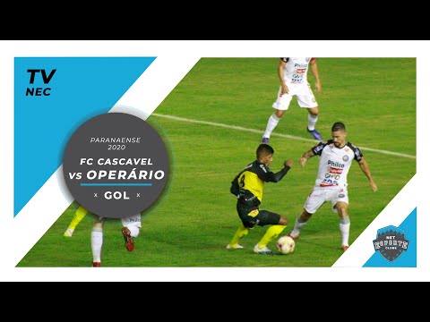 TV NEC: Gol de FC Cascavel 1 x 0 Operário - Campeonato Paranaense