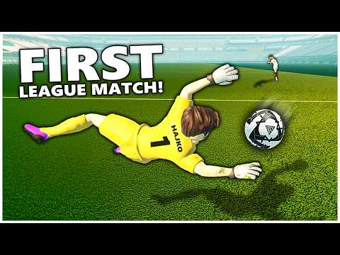 My First League Match as Goalkeeper in Real Futbol X!