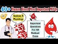 Human Blood Most Important MCQs || Blood MCQs || #medical