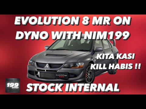 199 Garage Vlog : EVO 8 MR EDITION ON DYNO WITH NIM199 GARAGE STOCK INTERNALS