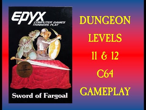 Sword of Fargoal Dungeon Levels 11 & 12 | C64 Gameplay Video #7