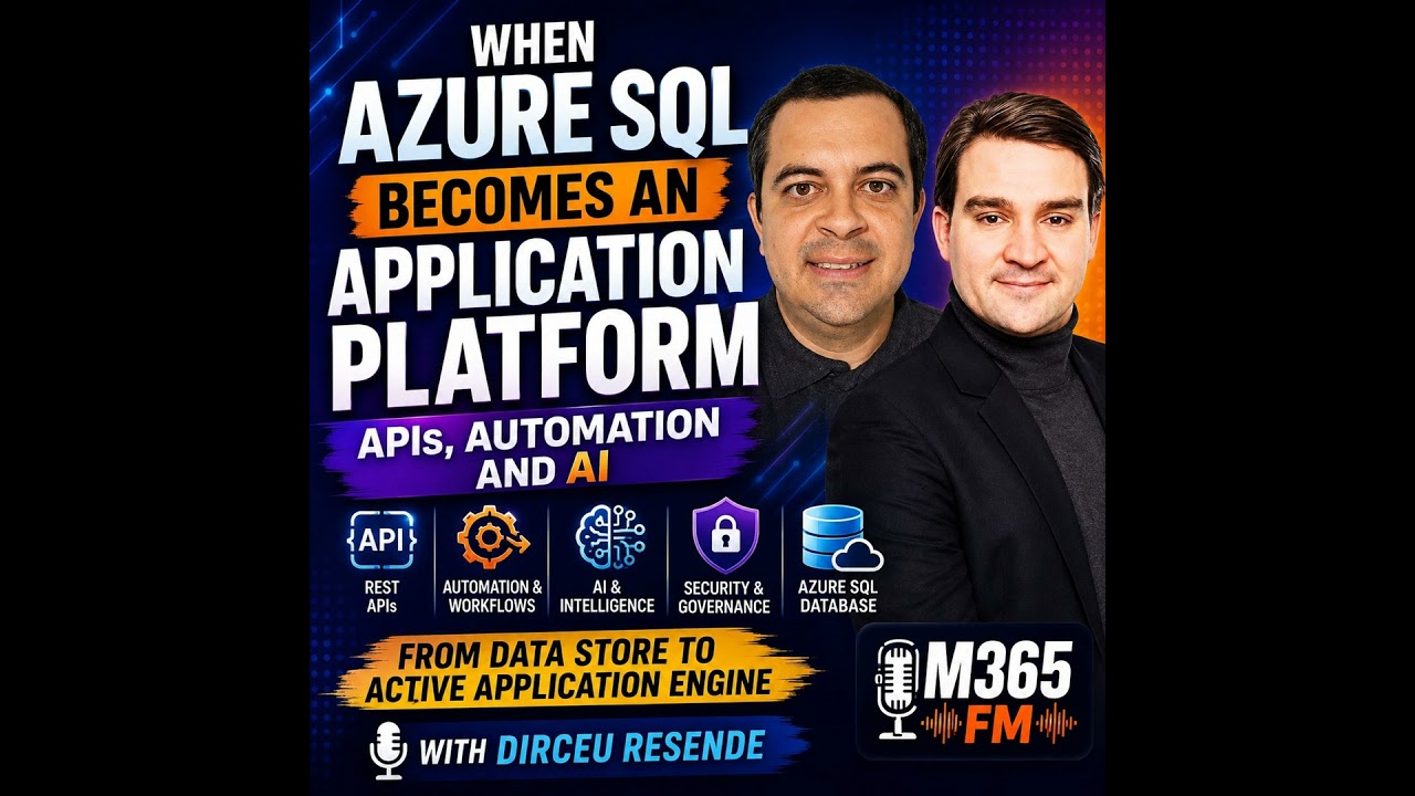 When Azure SQL Becomes an Application Platform- APIs, Automation and AI with Dirceu Resende