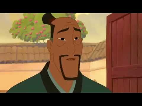 Mulan II 2004–2005 trailer frame with Mulan and Shang riding on mission