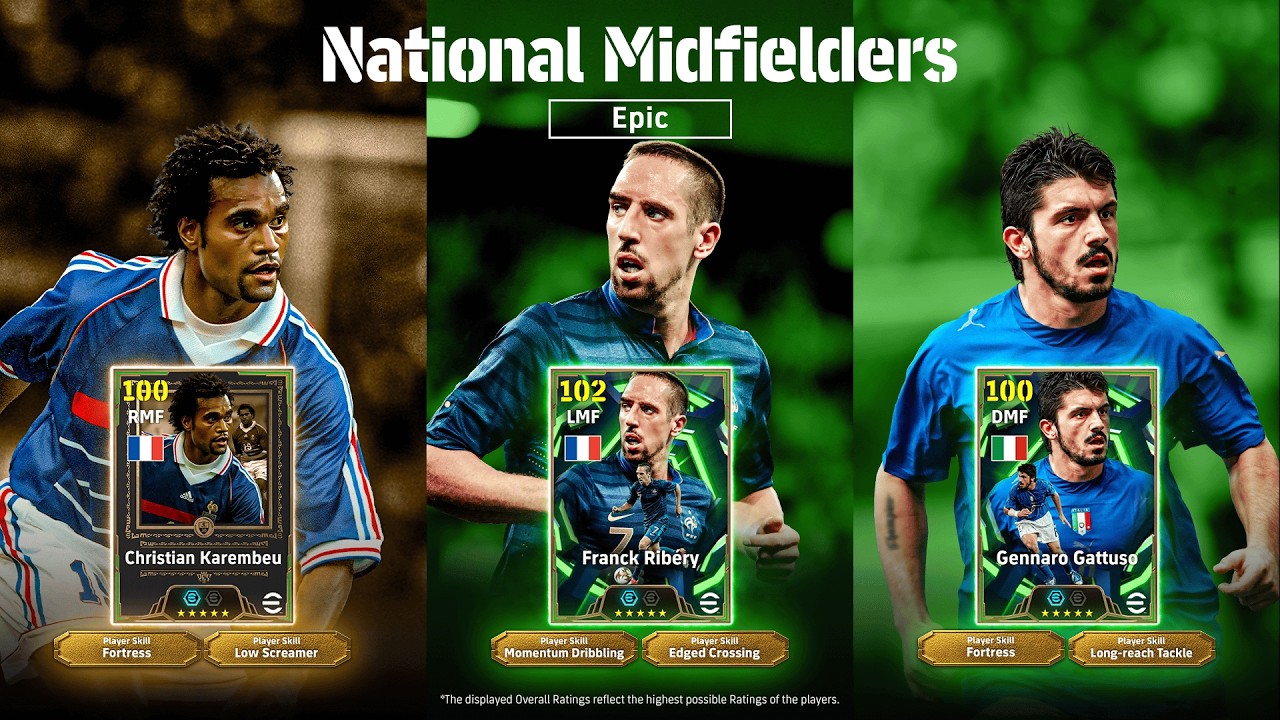 リベリ　カランブー　ガットゥーゾ　３点セット　【efootball】