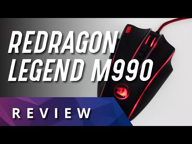 Vídeo relacionado con Redragon M990 MMO - Ratón para juegos, 32000 DPI de alta precisión con cable RGB con 23 botones programables, 16 teclas macro laterales, soporte de software, base de aluminio