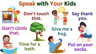 Speak English with Kids | 100 Daily Sentences for Kids | Speak English at Home | Phrase