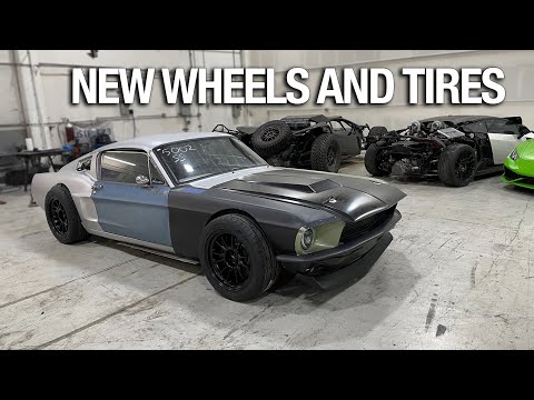 Mid Engine 67 Ford Mustang Fastback Pt. 9 - New Wheels & Tires And Wide Body Design