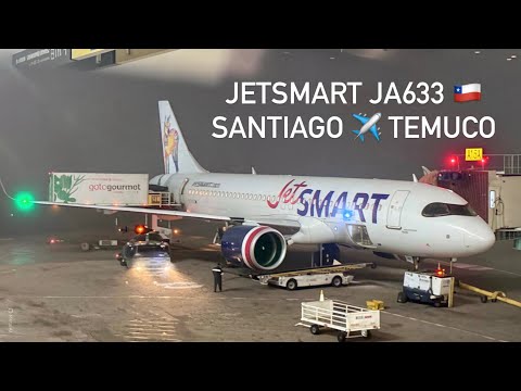 VOLANDO LOW COST CON 'JETSMART', SANTIAGO DE CHILE A TEMUCO ✈️ 🇨🇱 🦅 