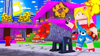 STEZINHA EXPLODIU A SUA ANTIGA CASA NO CONDOMÍNIO DO MINECRAFT! #Revoltada