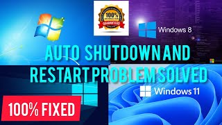 How To Fix Auto Shutdown/Restart Problem On Windows 10 \7 | #How to solve fix sudden Restart problem