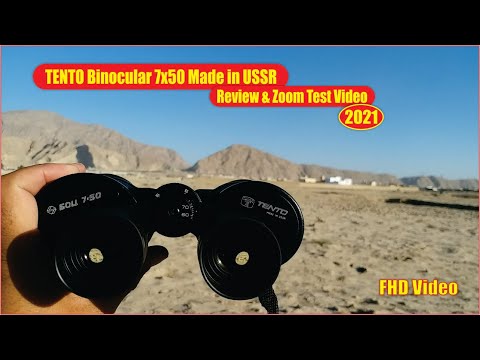 TENTO 7x50 Binocular Made in USSR Review and Zoom Test Video 2021