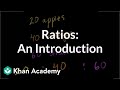 Introduction to ratios | Ratios, proportions, units, and rates | Pre-Algebra | Khan Academy Introduction to ratios | Ratios, proportions, units, and rates | Pre-Algebra | Khan Academy
