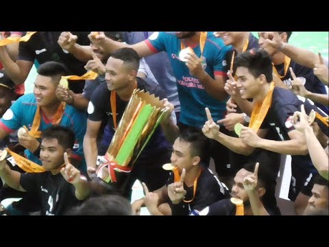 Penyerahan Piala Liga Futsal Nusantara 2018 ke Bifor FC Papua Sang Juara Baru