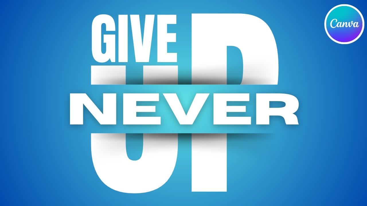 Quote Typography Poster Design Tutorial in Canva