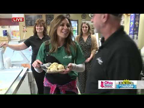 From farm to frig -- Fox 8's Natalie Herbick enjoys the final product at Hartzler Dairy